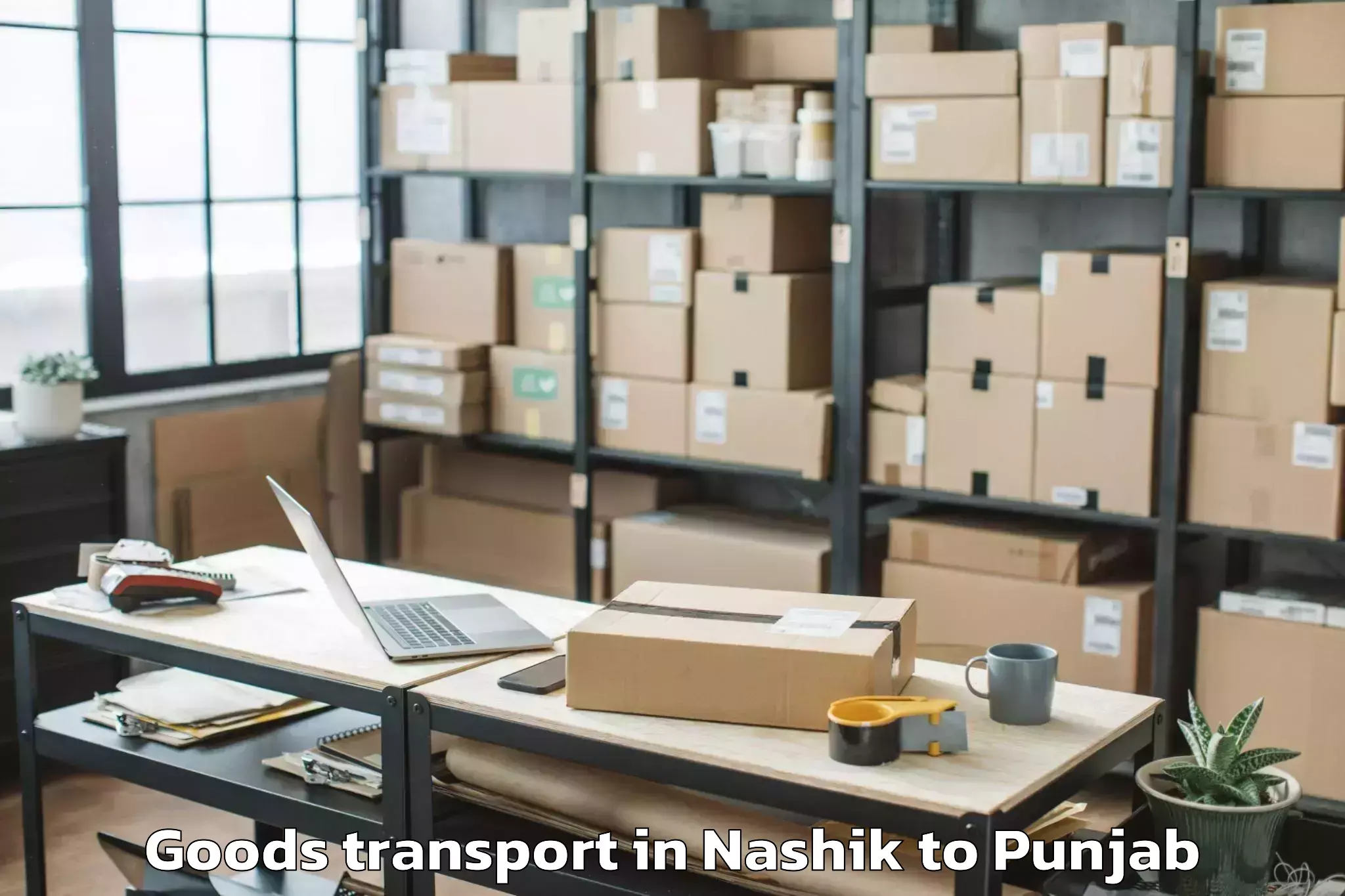 Leading Nashik to Pathankot Goods Transport Provider